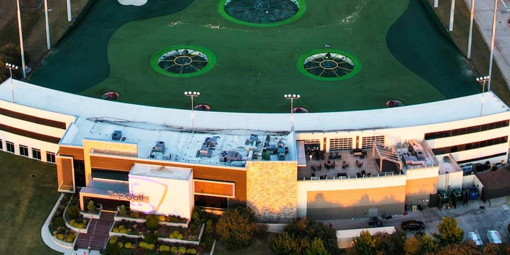 Bachelor Party Bus at topgolf orlando